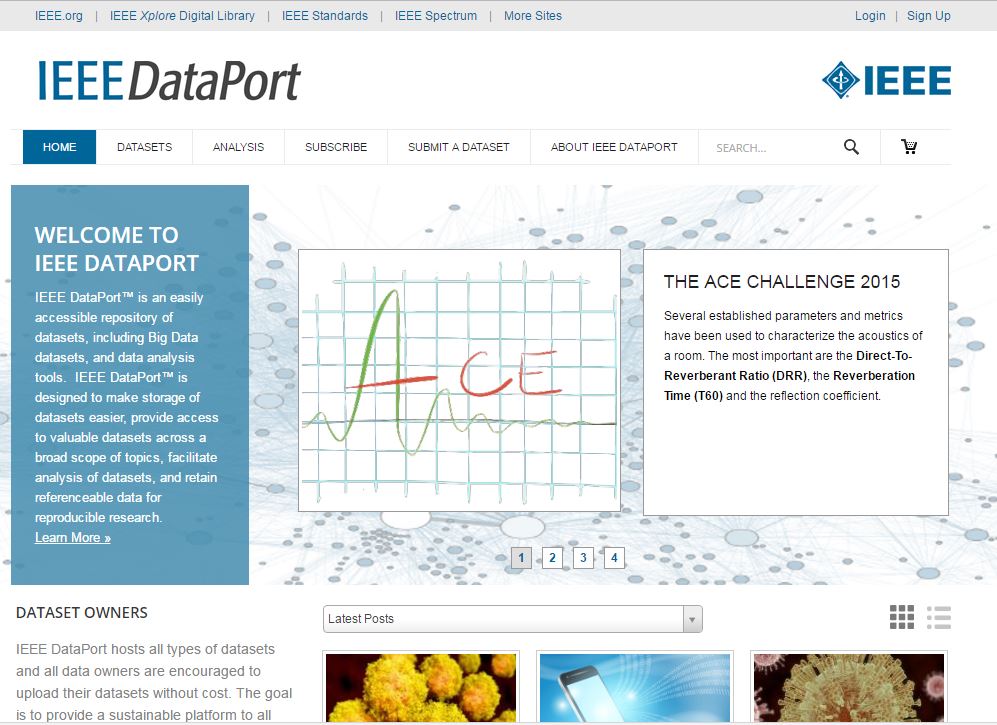 IEEE DataPort Screenshot